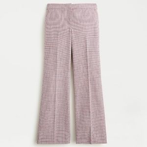 Hayden kickout crop pant in plaid